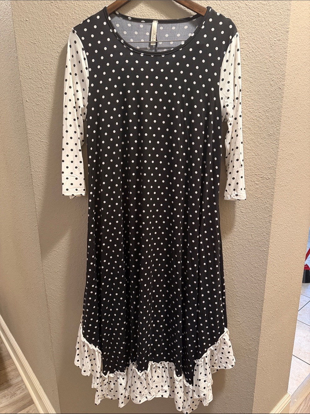 Black and White Polka Dot Dress